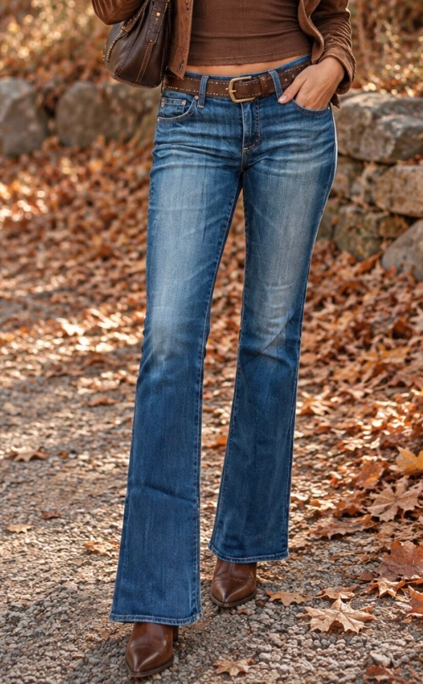 Vintage AG Adriano Goldschmied Angel Boot Cut low rise Jeans 29R USA made 29